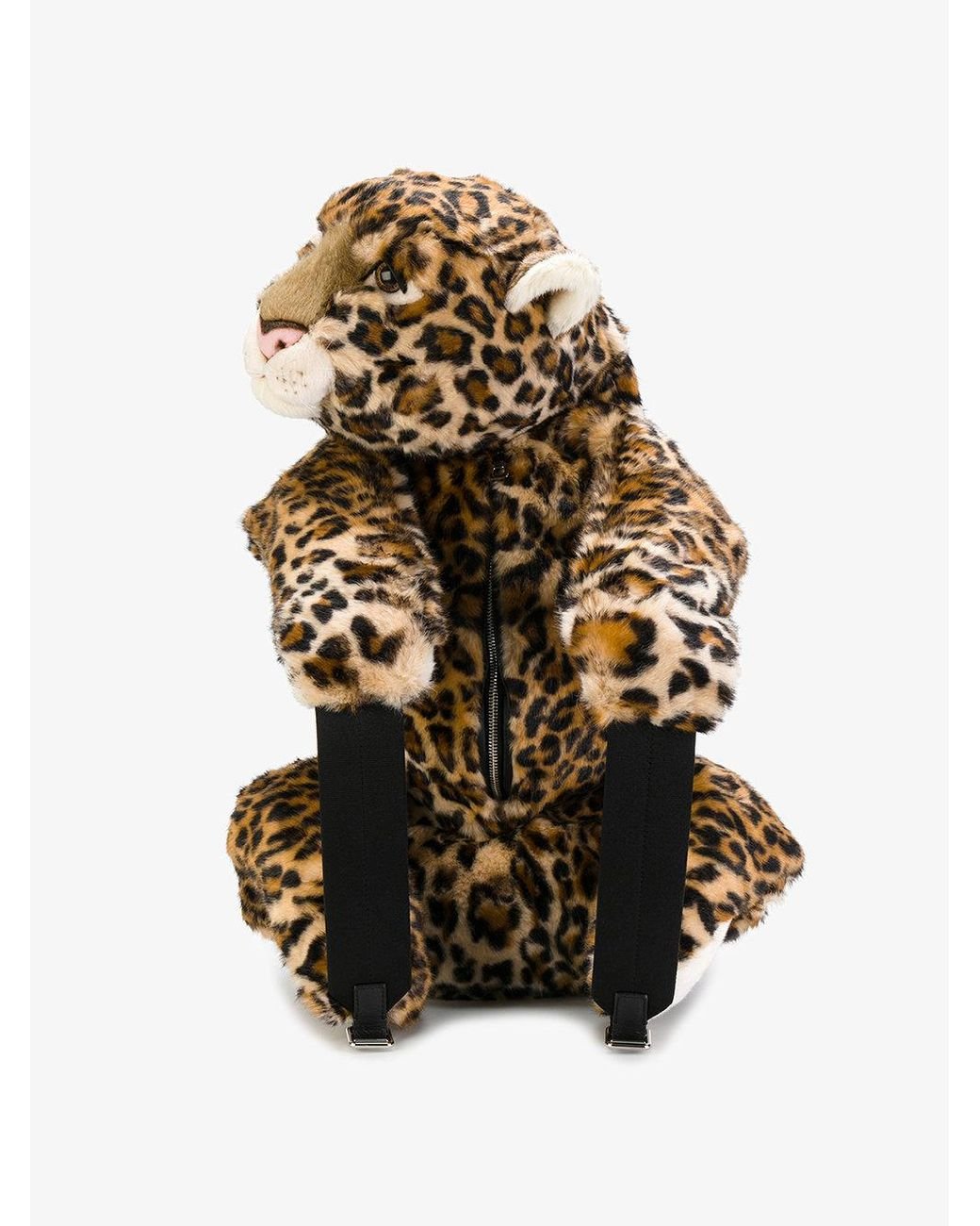 Dolce Gabbana Leopard Stuffed Toy Backpack for Men Lyst