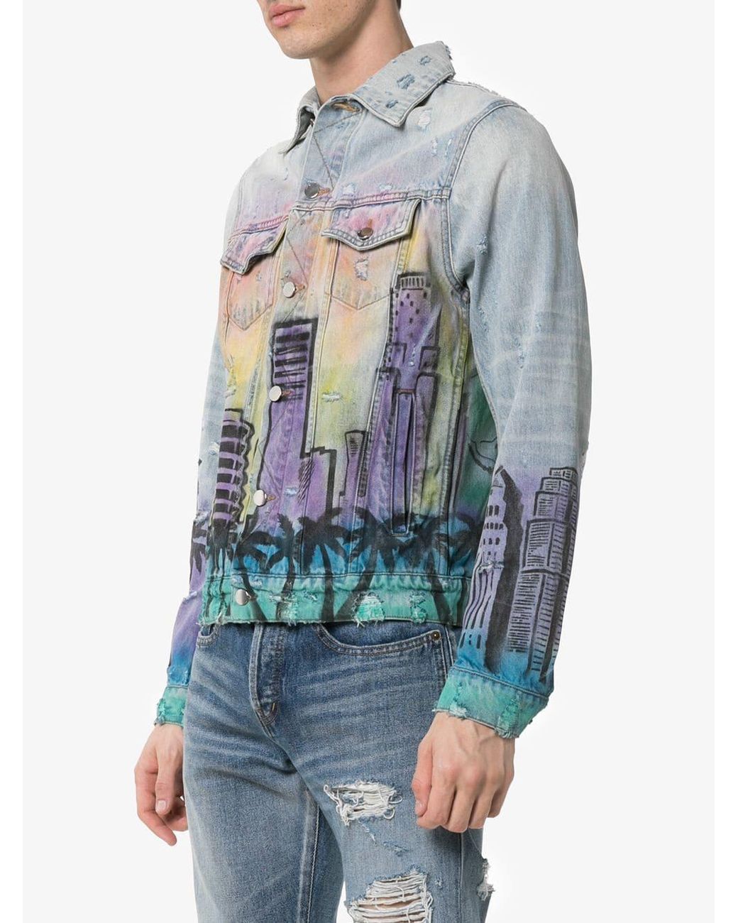 Amiri Hollywood Print Relaxed Boxy Fit 