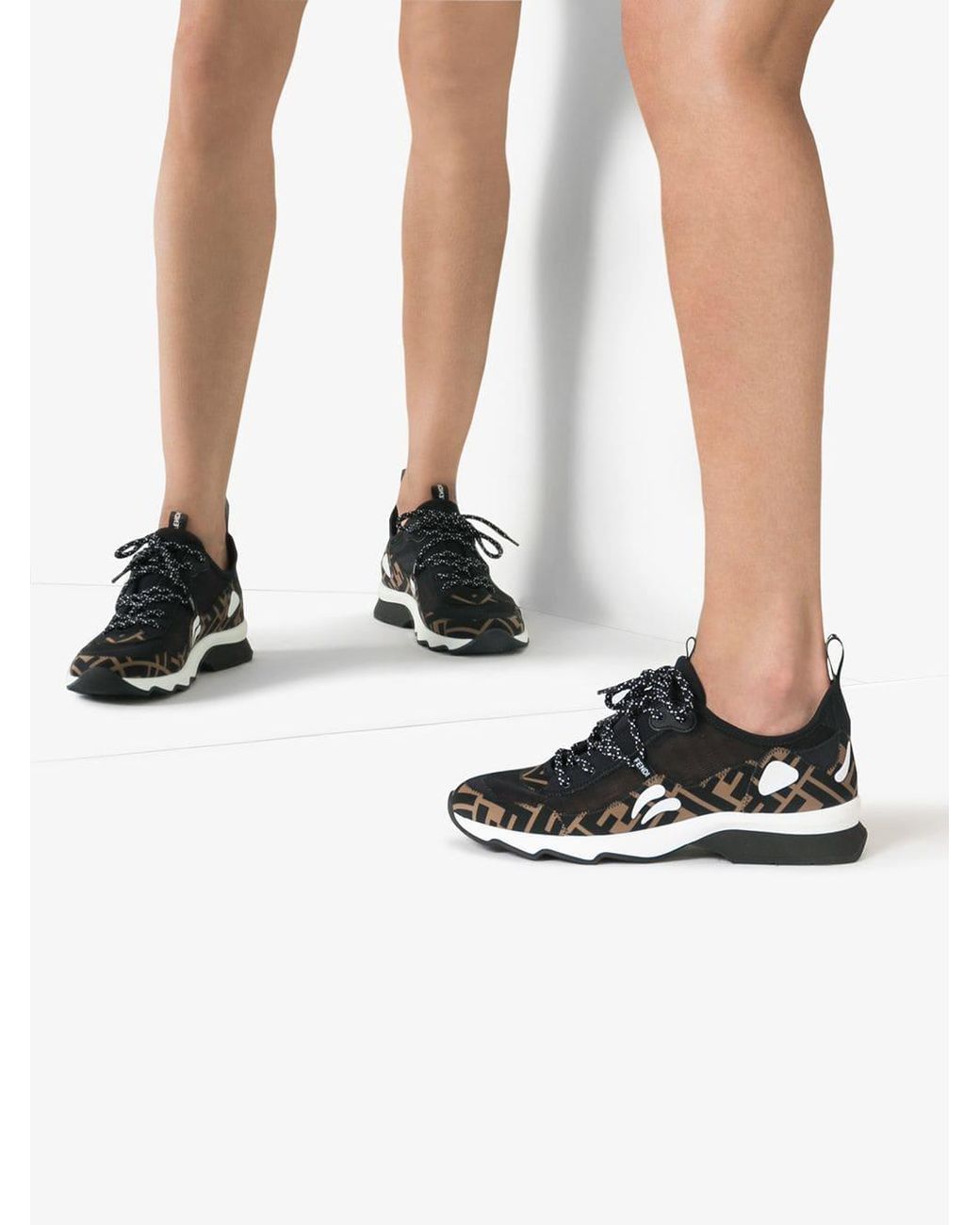 fendi technical mesh sneakers