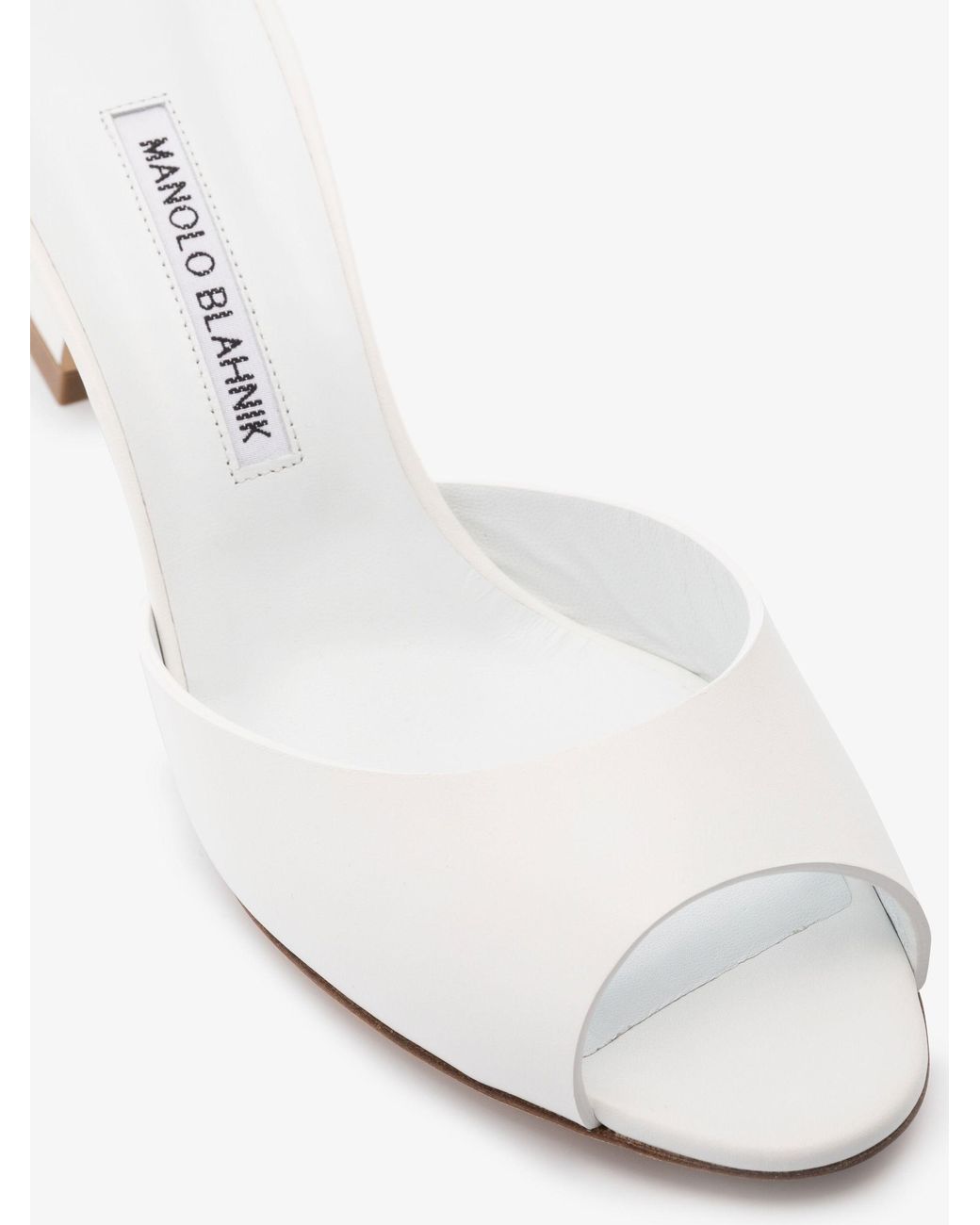 Manolo Blahnik Jada 70 Leather Mules in 