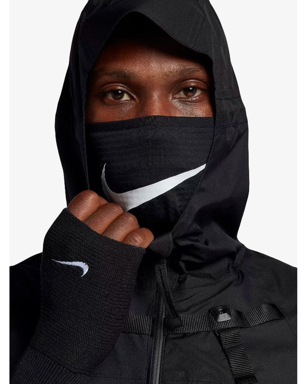 Nike X Mmw Face Mask Jacket in Black for Men | Lyst