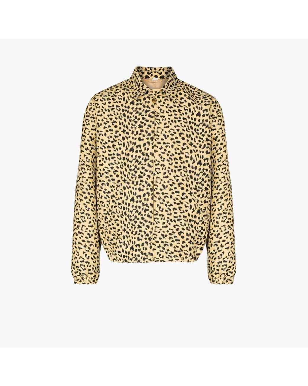 Gucci Leopard Print Bomber Jacket for Men | Lyst