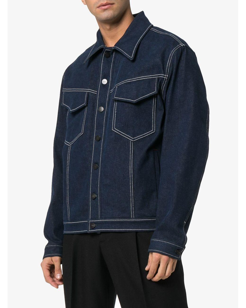 ジャケット FENDI GO-TO DENIM JACKET Vintage FENDI Jacket Fringed Denim Jacket Women Blue Jean