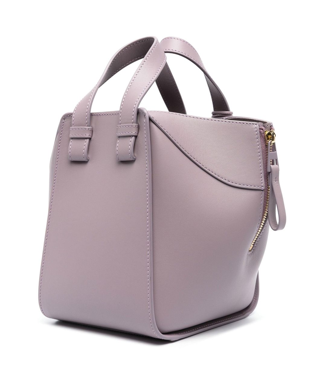 Loewe Hammock Compact Leather Tote Bag in Purple | Lyst