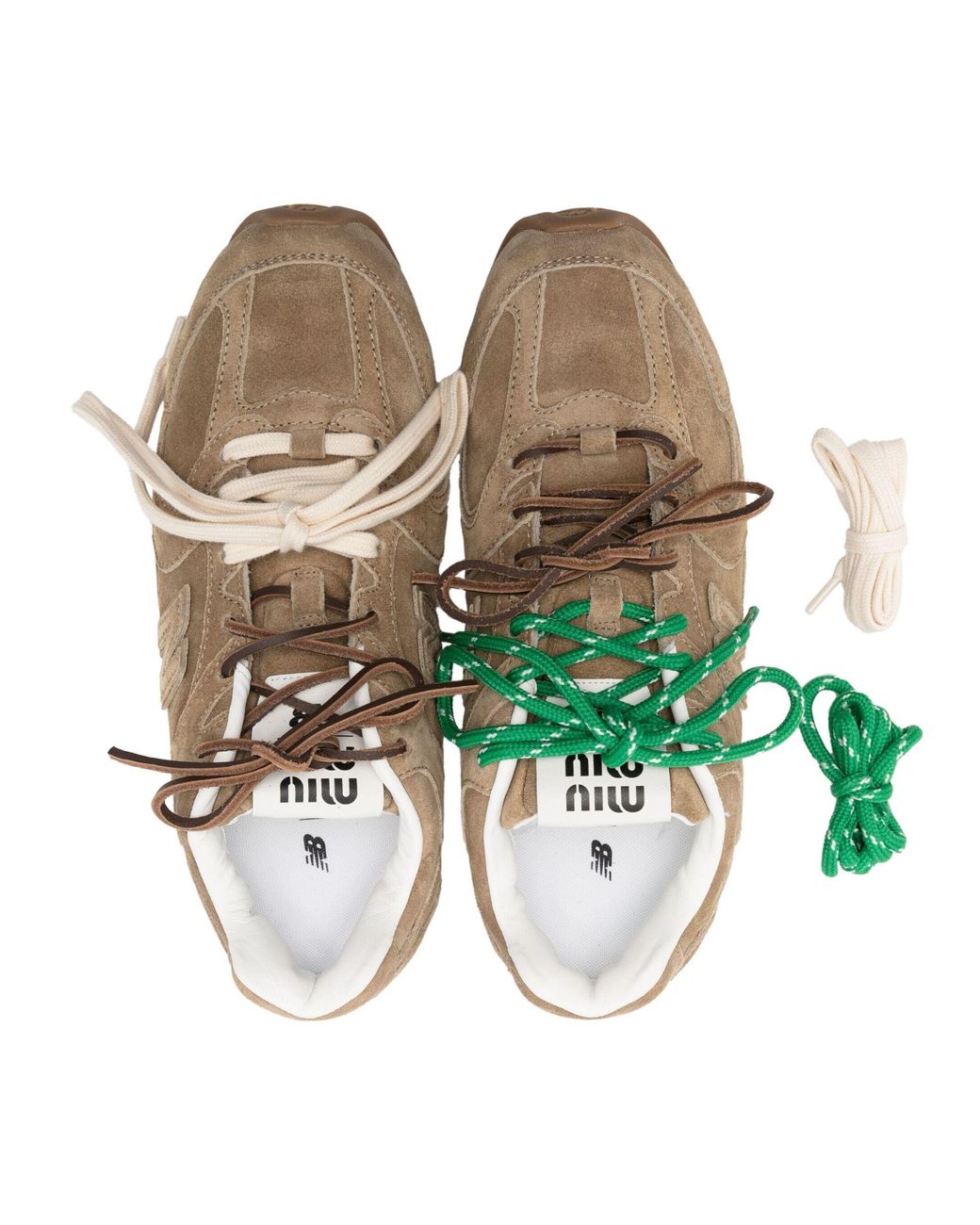 ■MiuMiu■ Logo Patch High Top Sneakers Green 5T727DF0051ABK Miu Miu High-top sneakers for Women | Online Sale up to 38