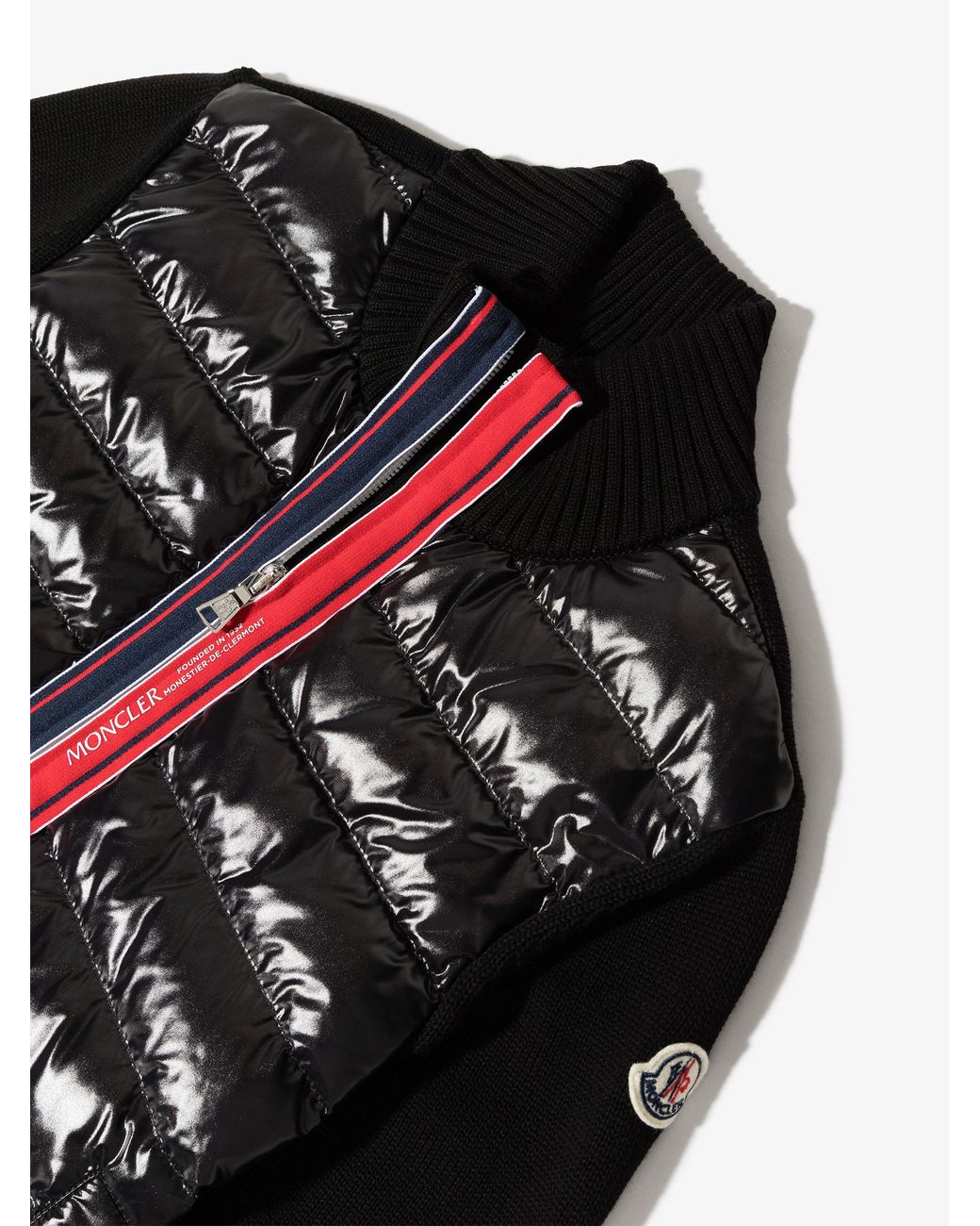 Moncler Teen Quilted Zipup Jacket in Black Lyst