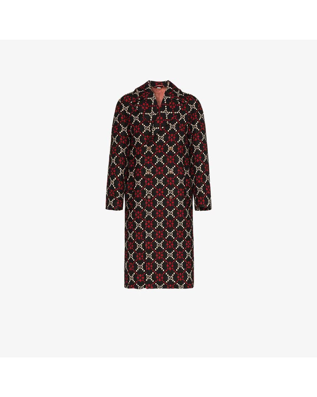 Gucci gg diamond store wool coat