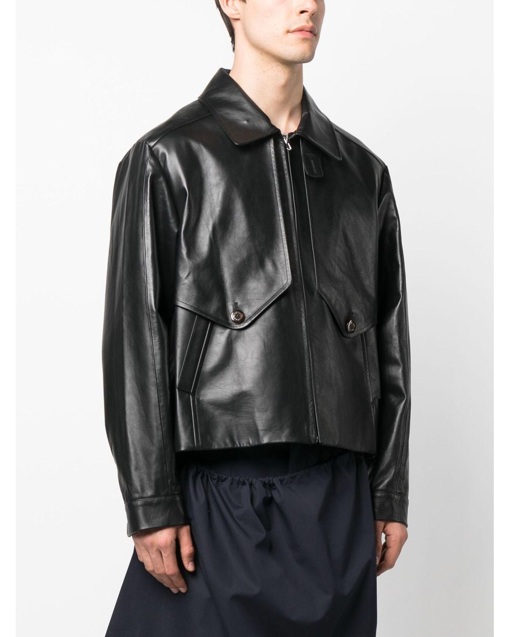 ジャケット・アウター kiko kostadinov MURAD LEATHER JACKET 48 kiko kostadinov MURAD LEATHER JACKET 48 - メルカリ