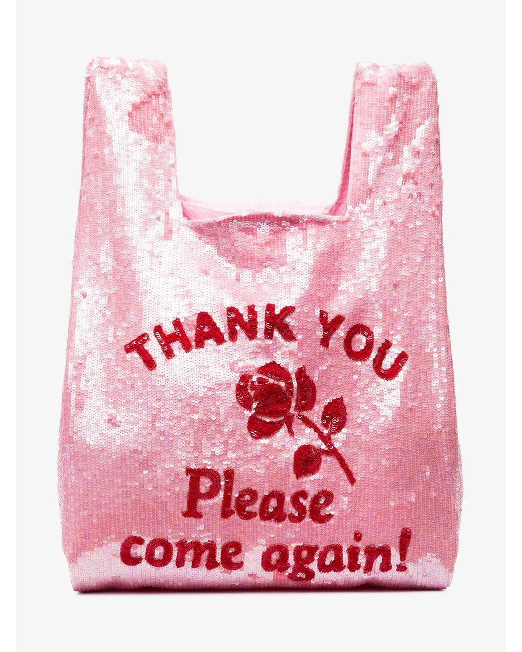 Ashish Thank You Please Come Again Tote Bag in Pink | Lyst
