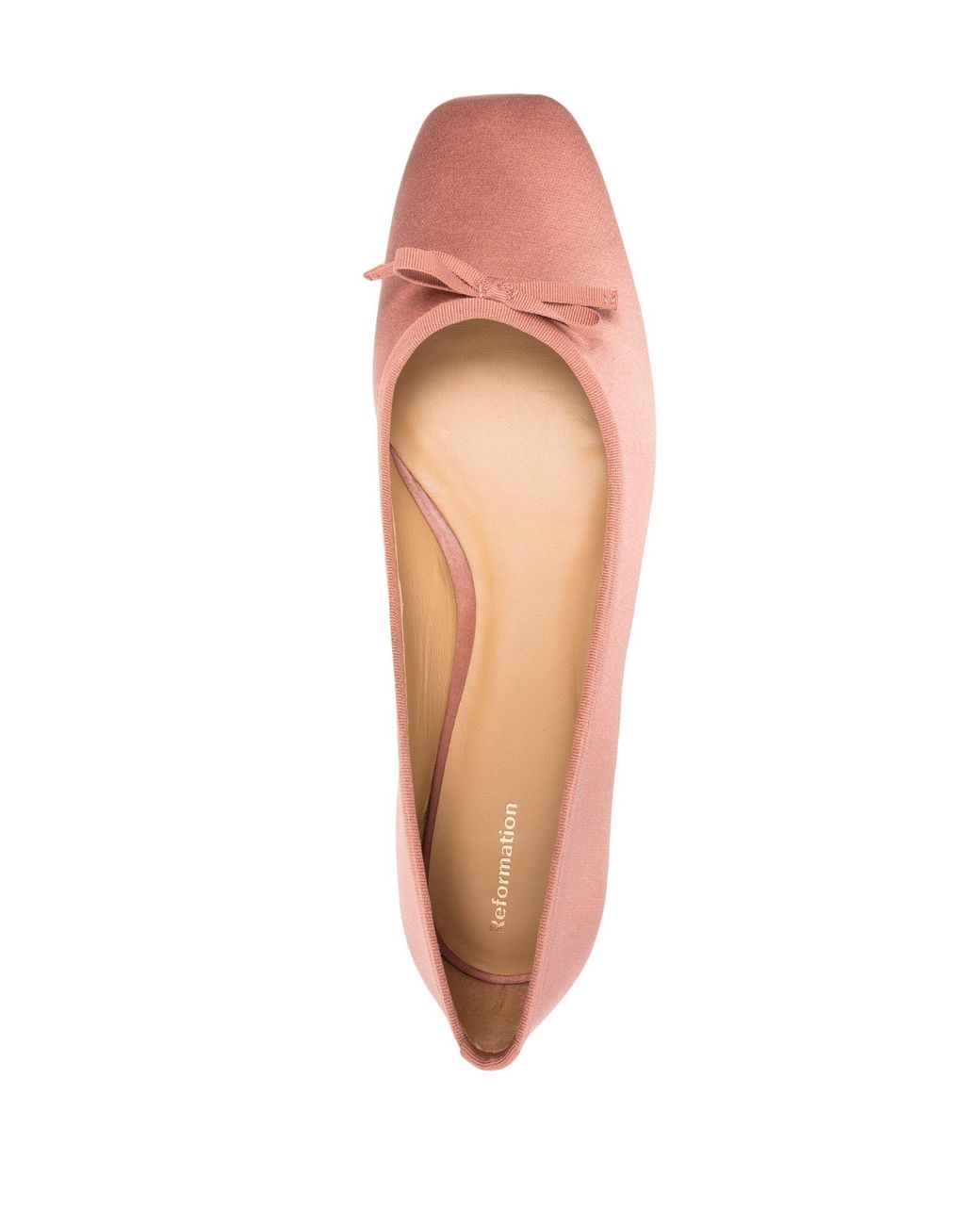 Reformation Paola Satin Ballerina Shoes - Women's - Fabric/calf Leather in  Pink | Lyst