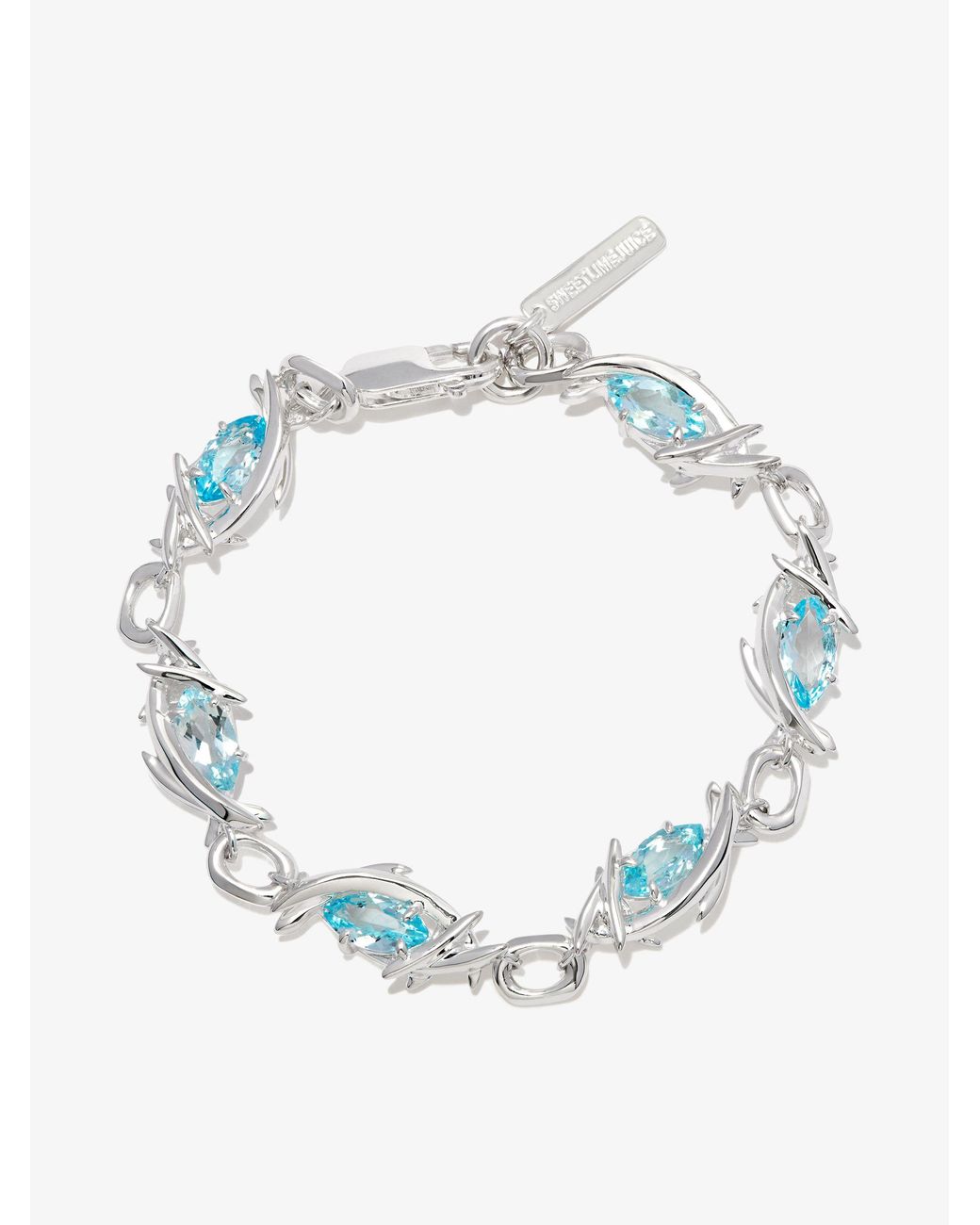 Blue Topaz and Sterling Silver Cuff Bracelet from Bali - Spiral Temple |  NOVICA