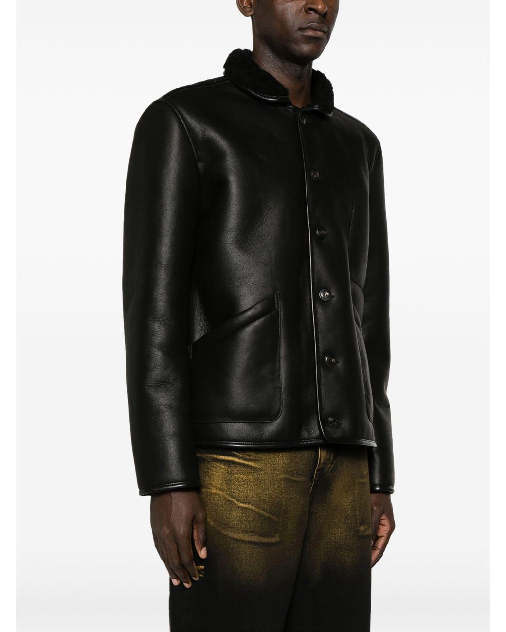 【rokh】 SHEEP FUR MOUTON LEATHER JACKET rokh】 SHEEP FUR MOUTON LEATHER JACKET