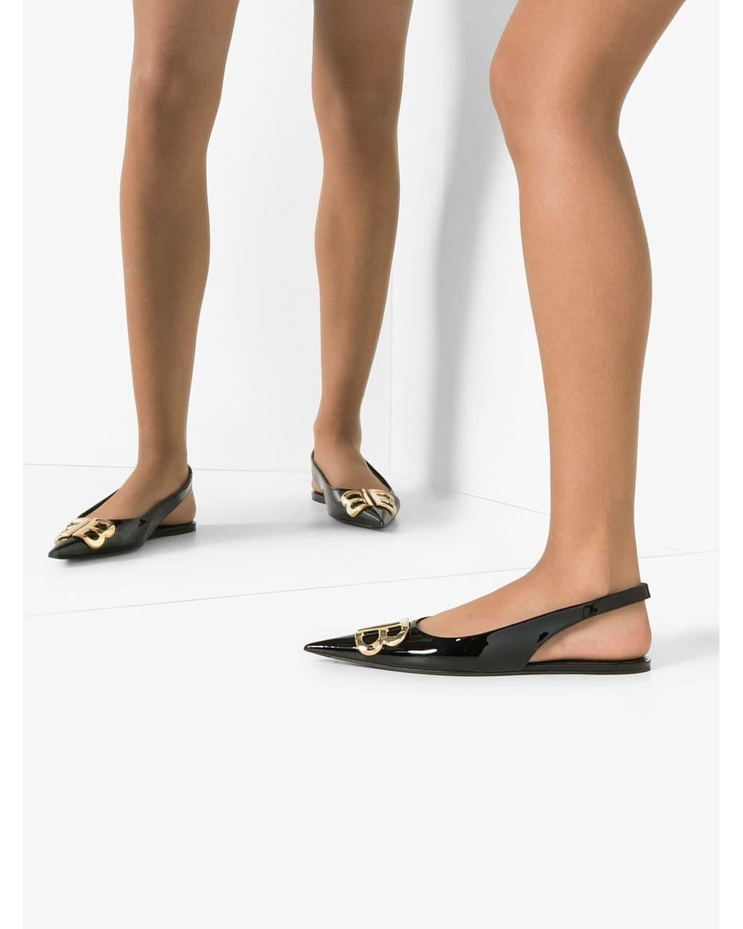 Balenciaga slingback flats new arrivals