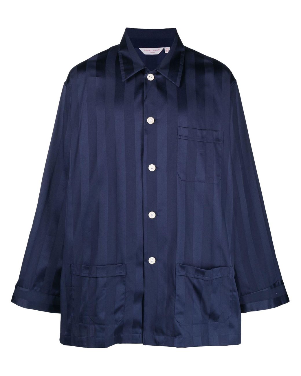 Derek Rose Lingfield Striped Cotton Pyjamas in Blue for Men Mens Clothing Nightwear and sleepwear 