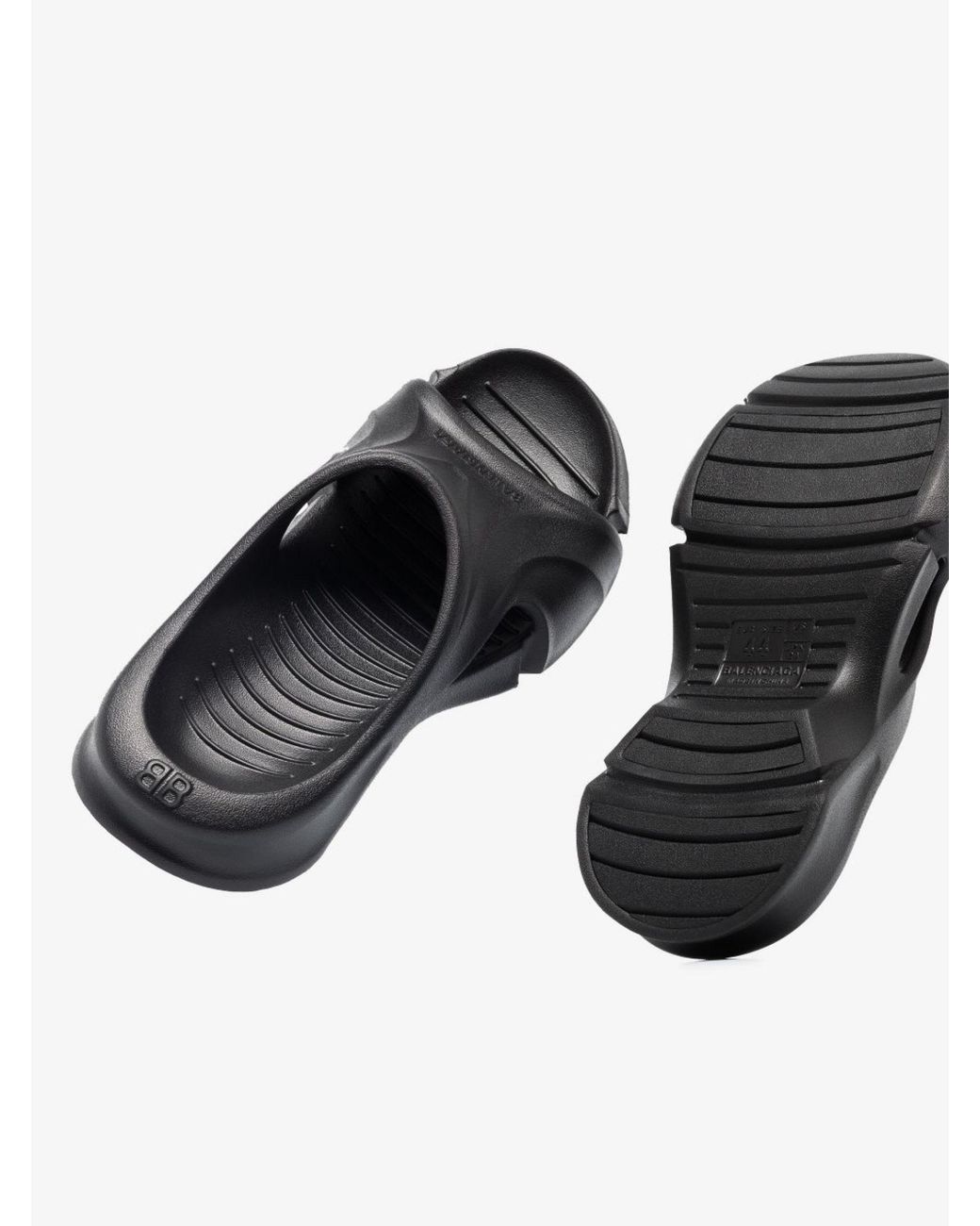 靴 Balenciaga Mold Slide Sandal 21SS Black Balenciaga Black Mold Slide Sandals Balenciaga