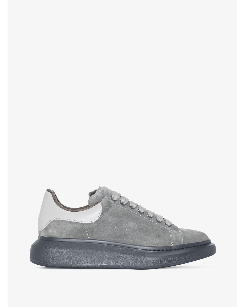 Mcqueen cheap grey suede