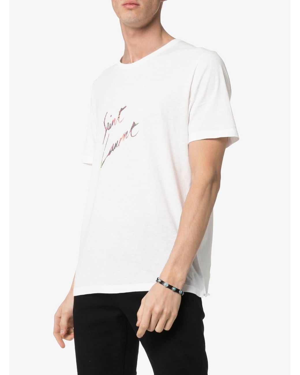Saint Laurent Rainbow Script Logo 