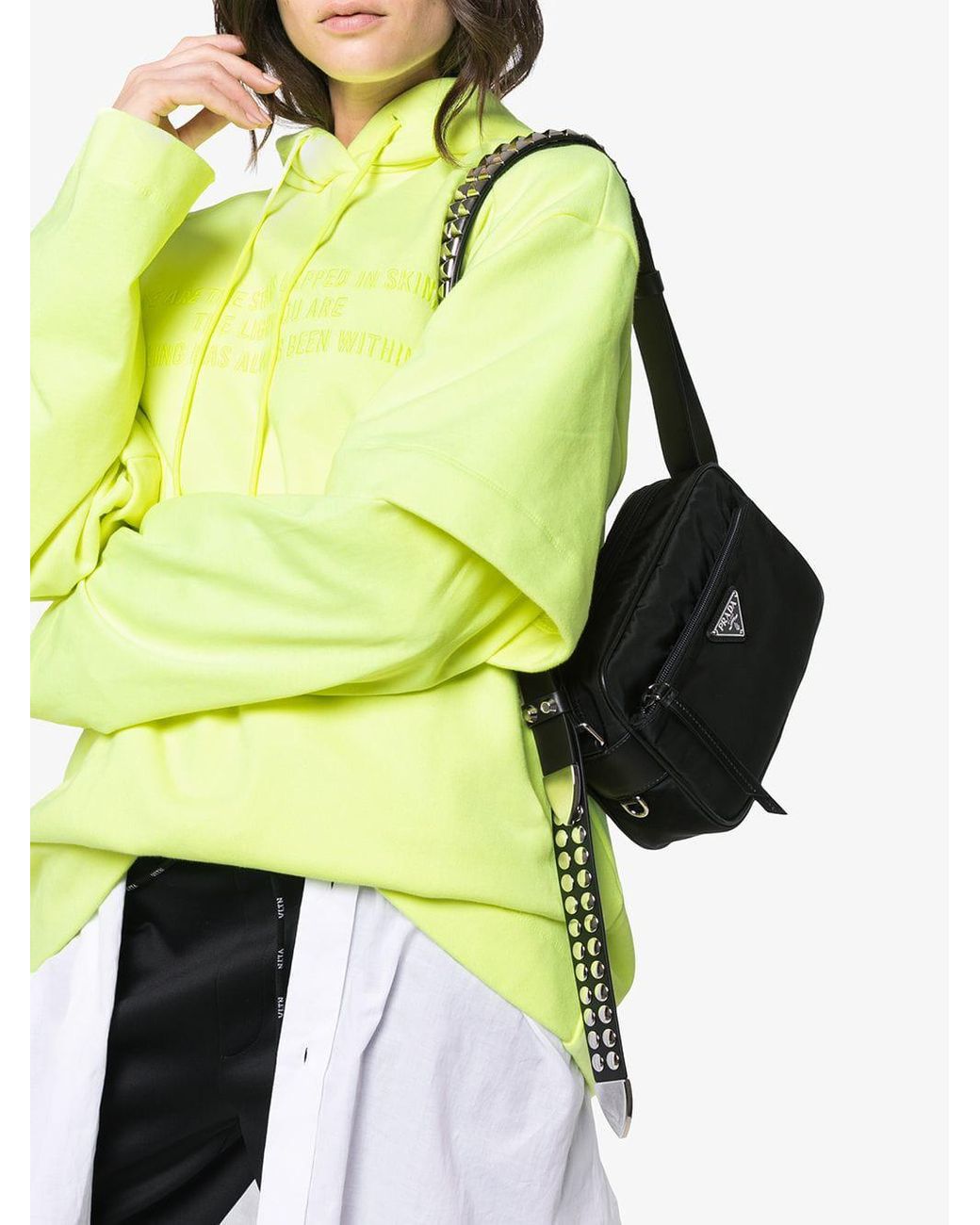 Studded strap shop bag