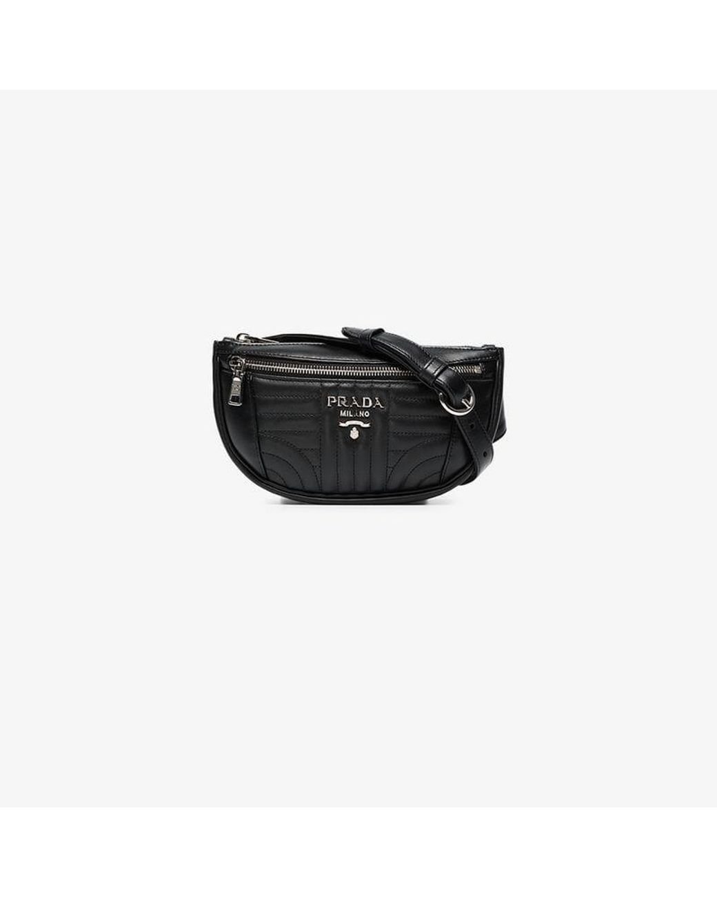 Prada diagramme leather belt bag sale