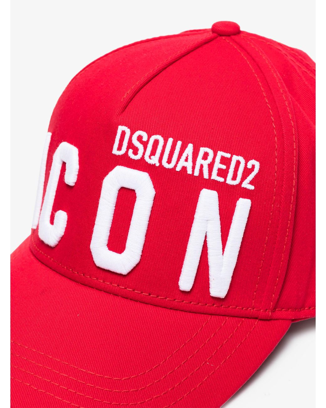 DSquared² Icon Baseball Cap in Red for 