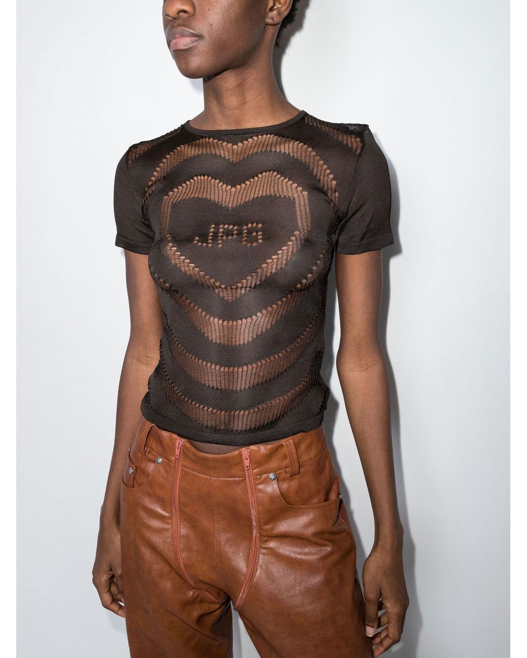 Jean Paul GAULTIER LOGO NO SLEEVE TOPS | deliciousfood.com.sa