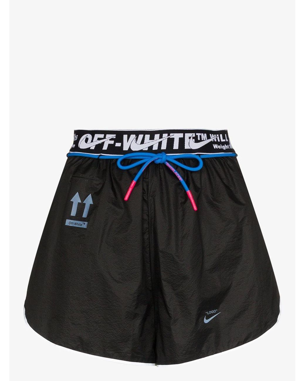 Nike X Off-white Running Shorts in Black | Lyst