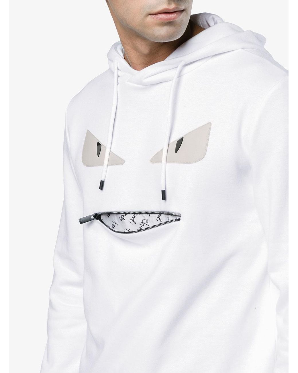 white fendi hoodie mens