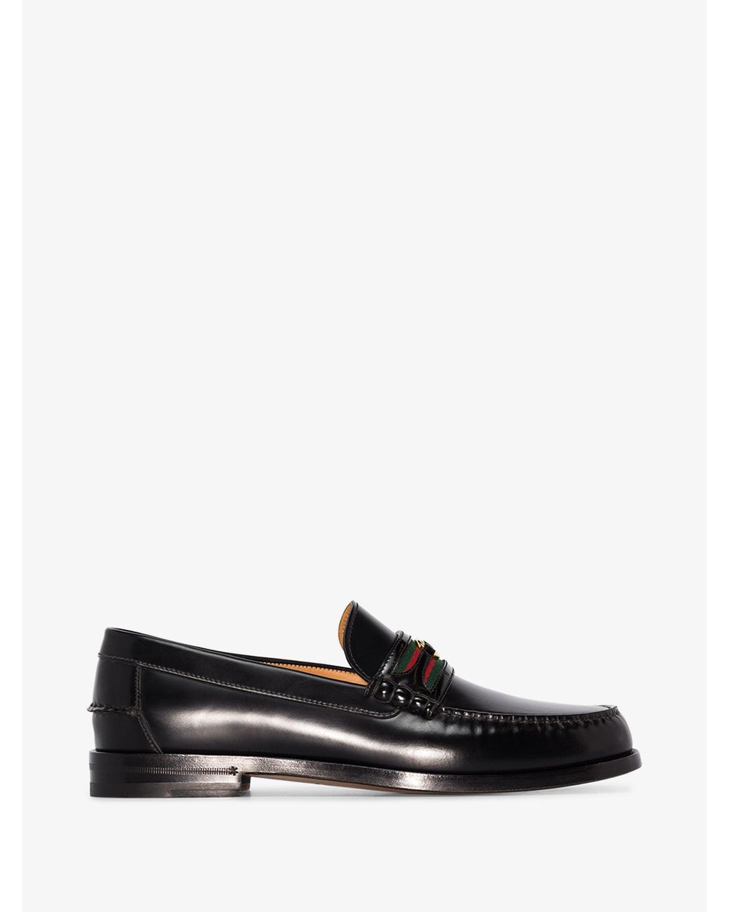 Gucci Kaveh Leather Loafers in Black for Men | Lyst