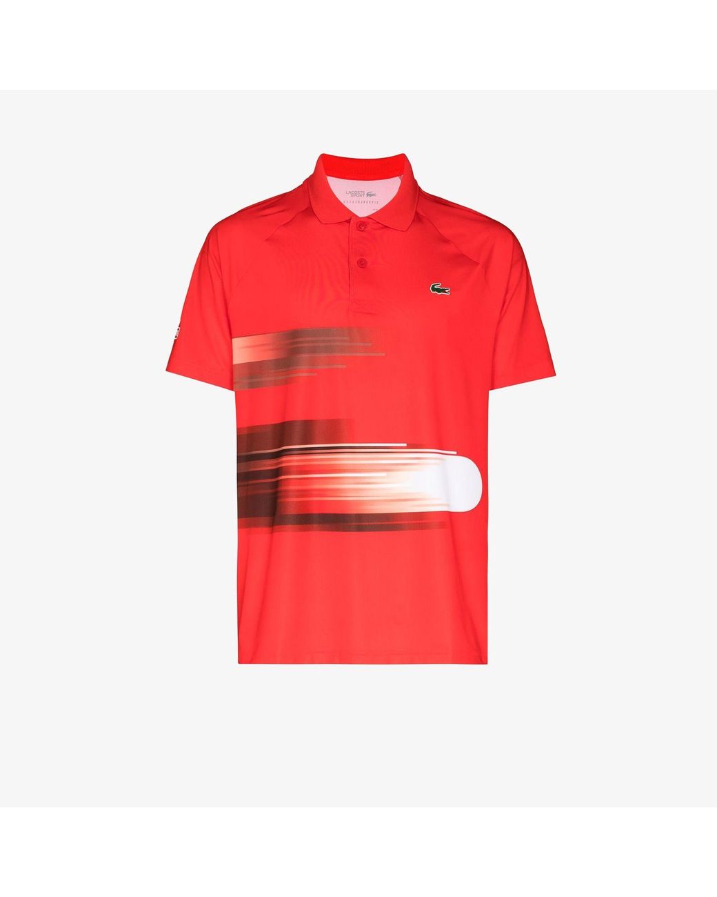 Lacoste X Novak Djokovic Tennis Polo Shirt in Red for Men | Lyst