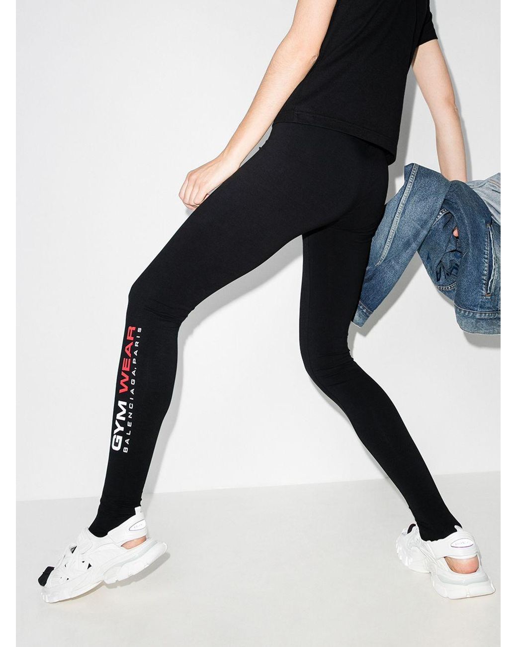 Balenciaga Printed stretch-cotton leggings Balenciaga