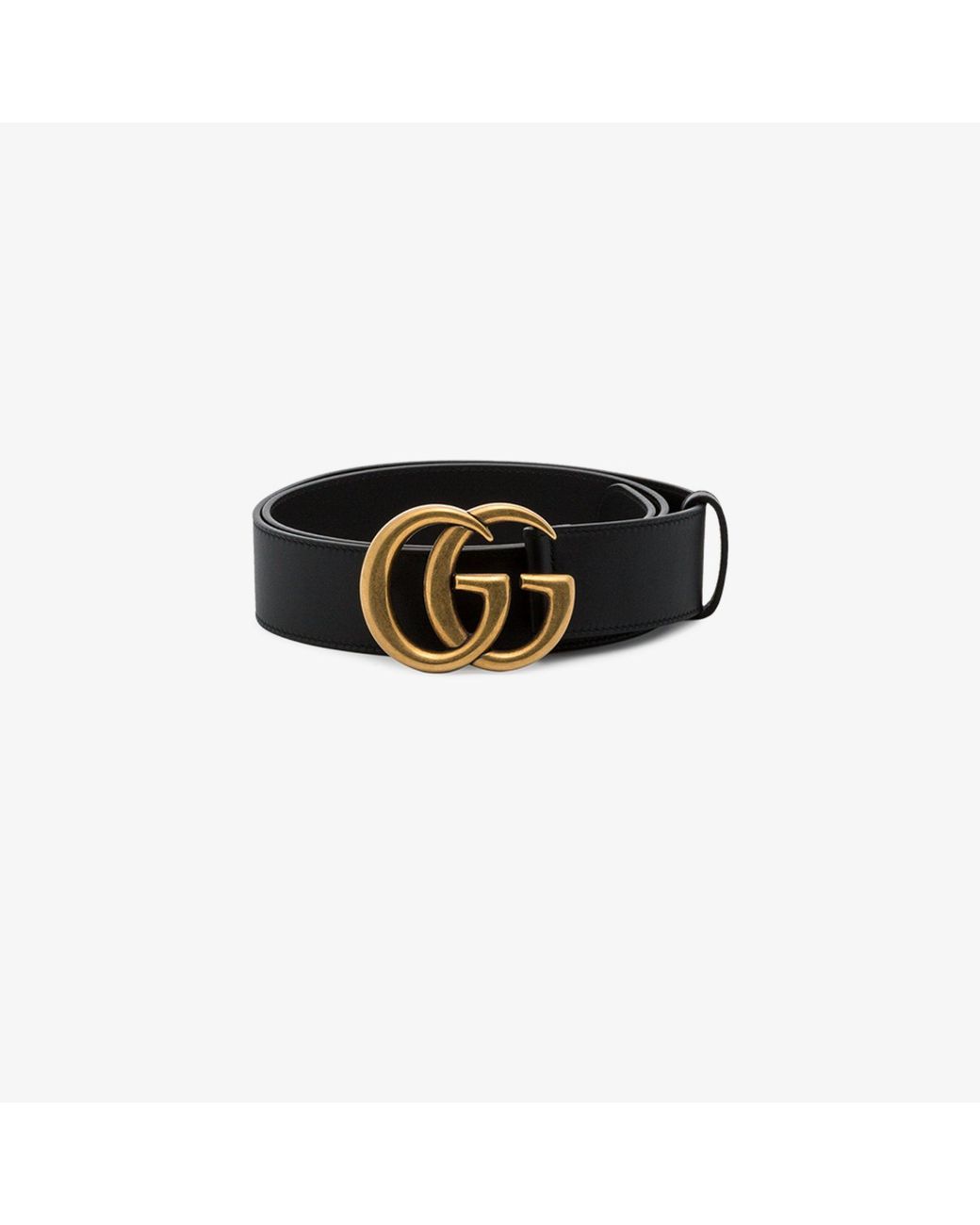 Gucci GG Marmont Leather Belt in Black - Lyst
