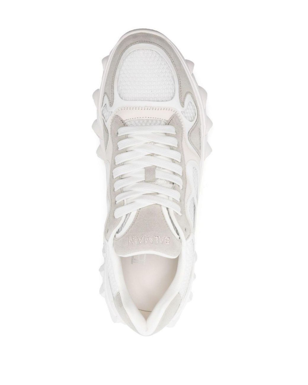 Balmain B-east Suede Sneakers in White for Men | Lyst
