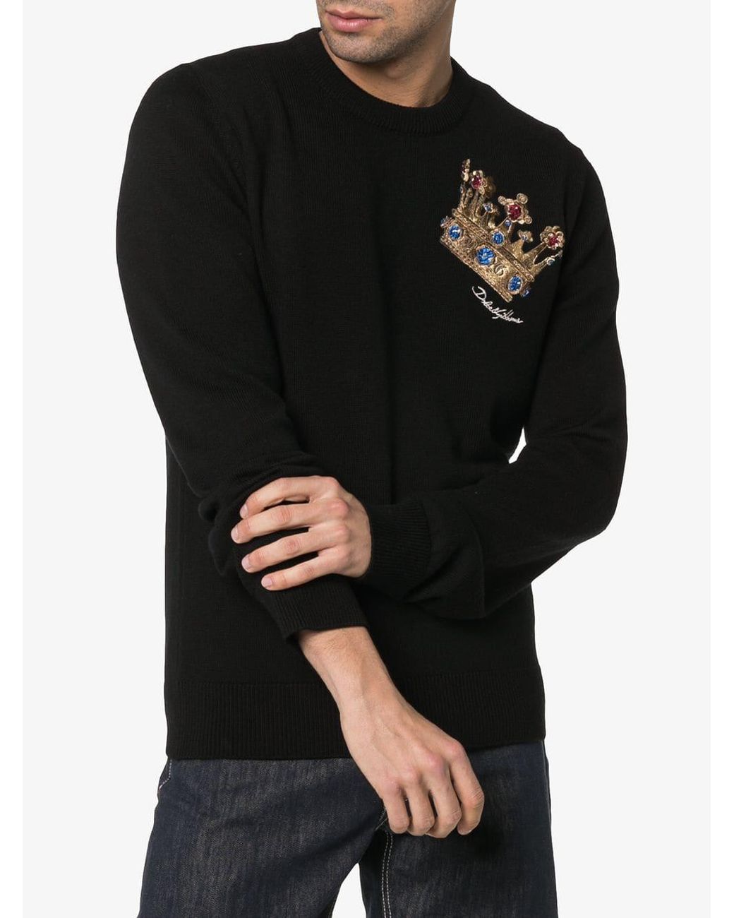 dolce and gabbana crown jumper