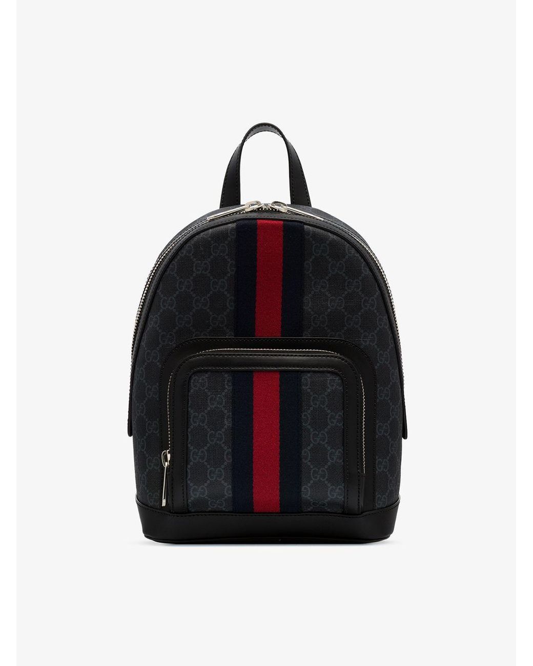 Gucci Leather GG Supreme Backpack in 