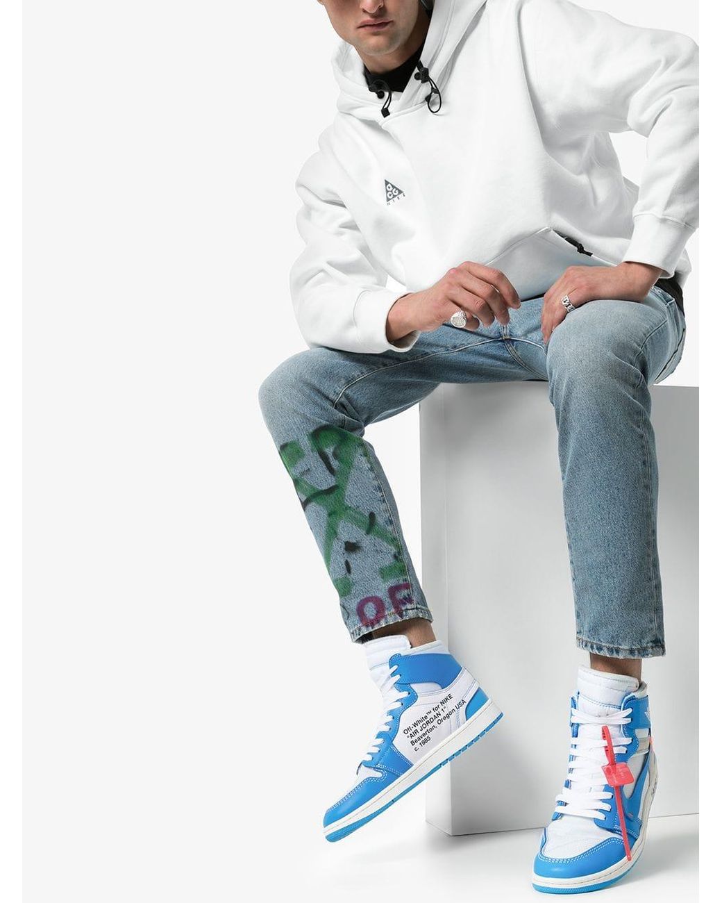 Nike X Off-white Air Jordan 1 Retro High-top Sneakers for Nike X Off-white Air Jordan 1 Retro High-top Sneakers for