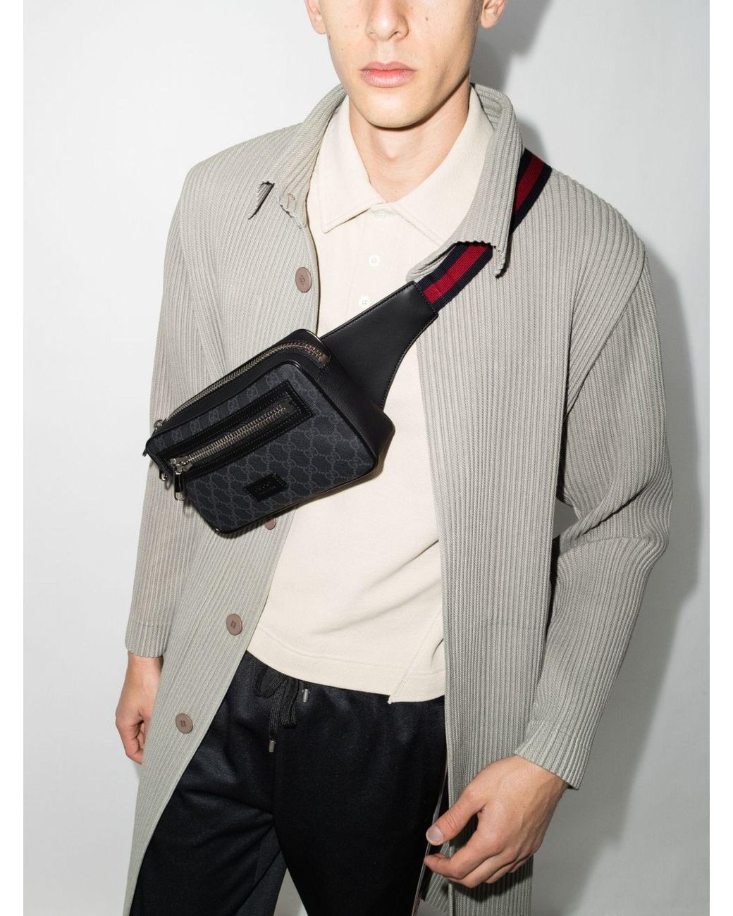 Gucci supreme sales belt bag mens