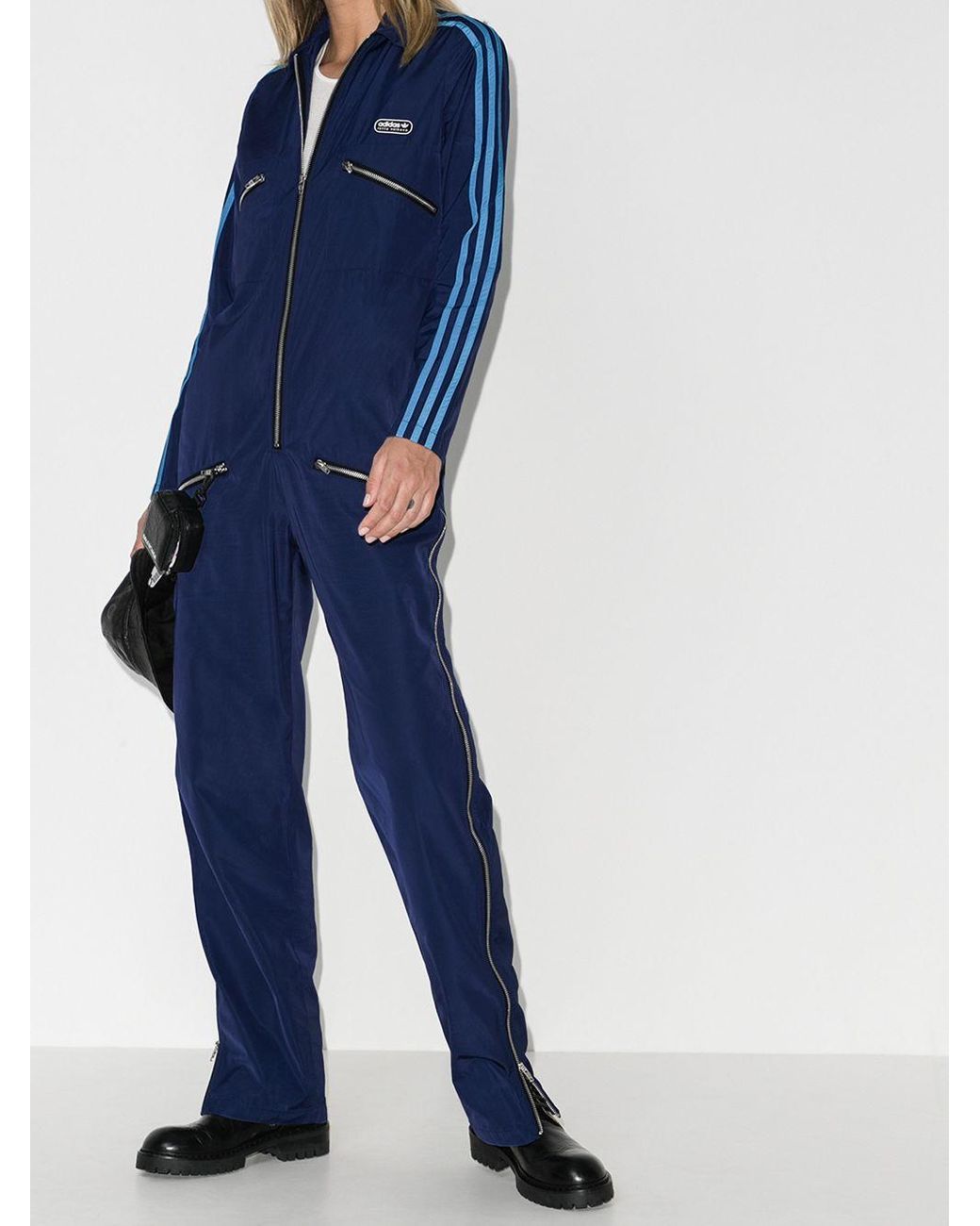 adidas X Lotta Volkova Zip-up Jumpsuit in Blue | Lyst Australia