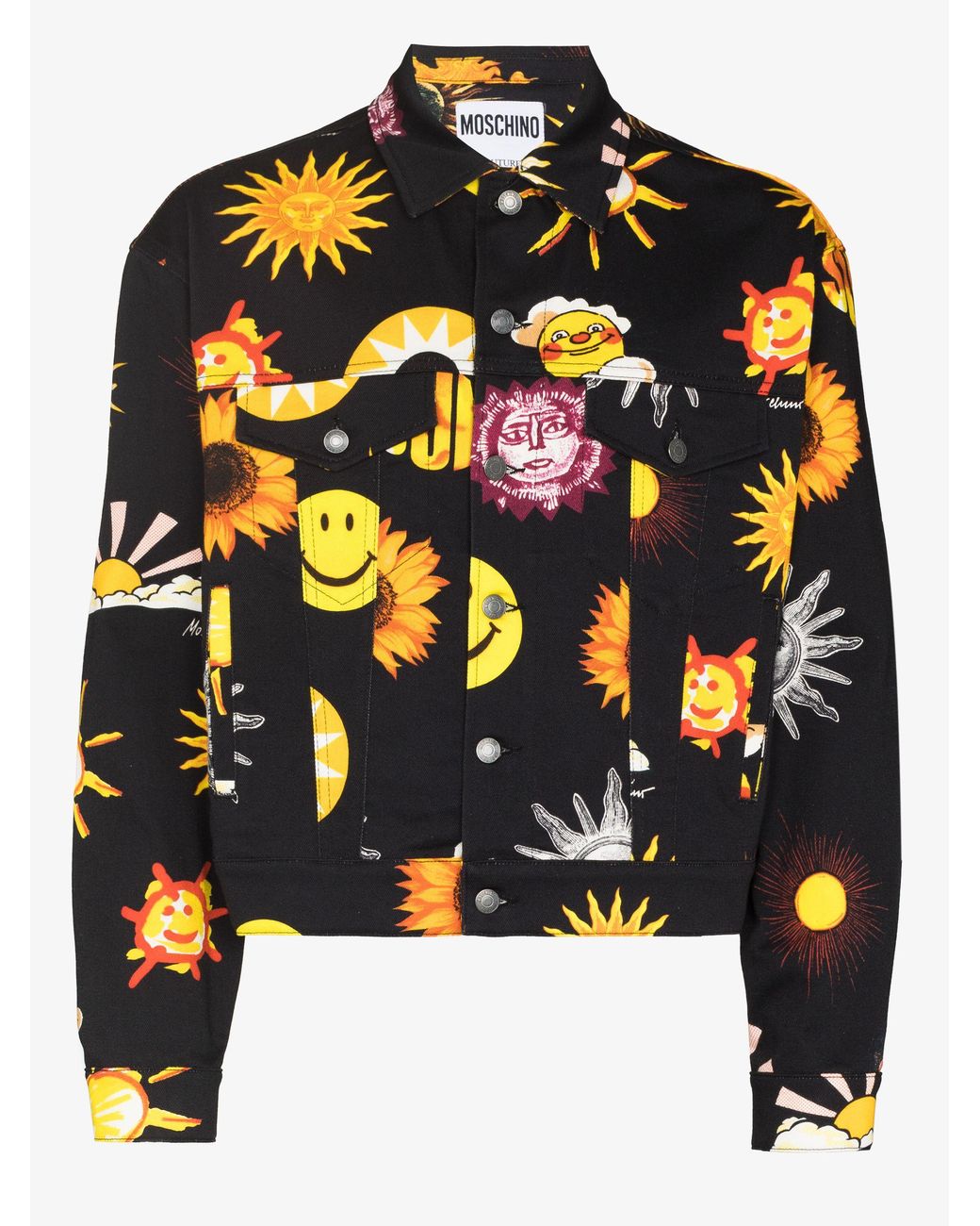 moschino daisy collar jacket