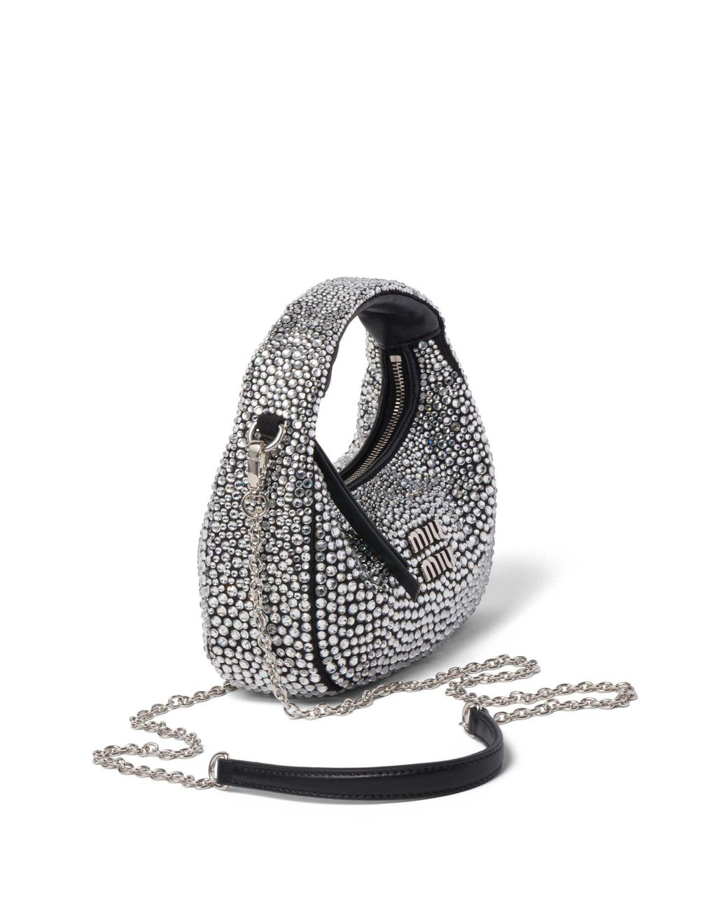 【MIU MIU】 Embellished Satin Handbag Miu Miu Embellished Satin Handbag | italist