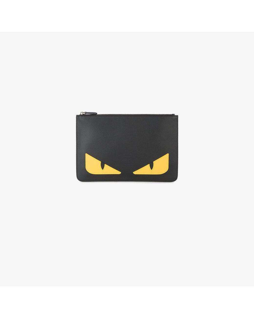 Fendi Monster Eyes Pouch in Black for Men | Lyst