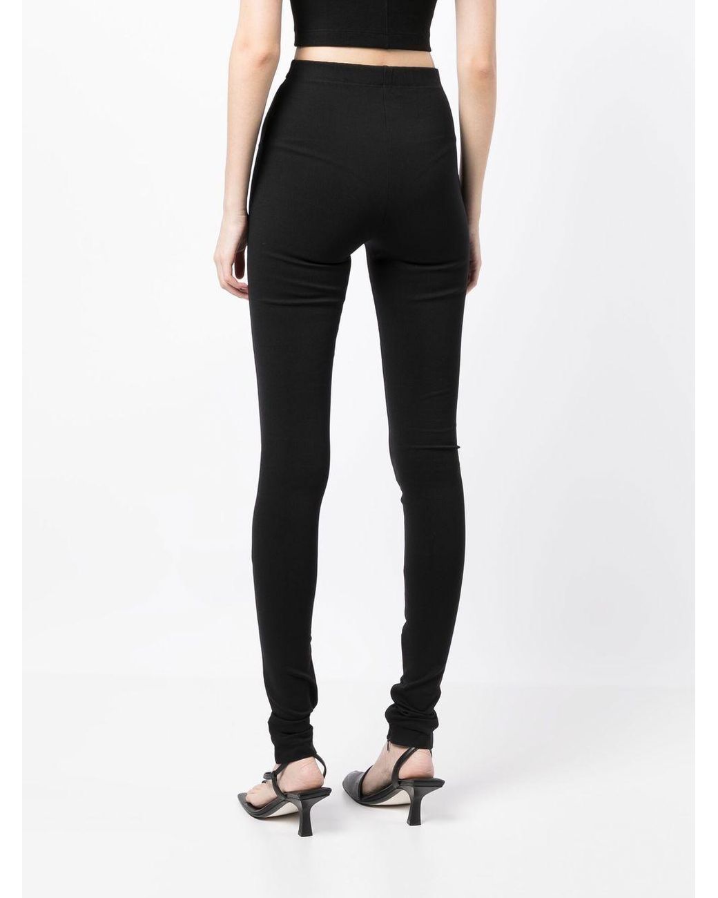 Wardrobe NYC Ankle zip leggings Women s Polyamide viscose elastane in Black Lyst UK