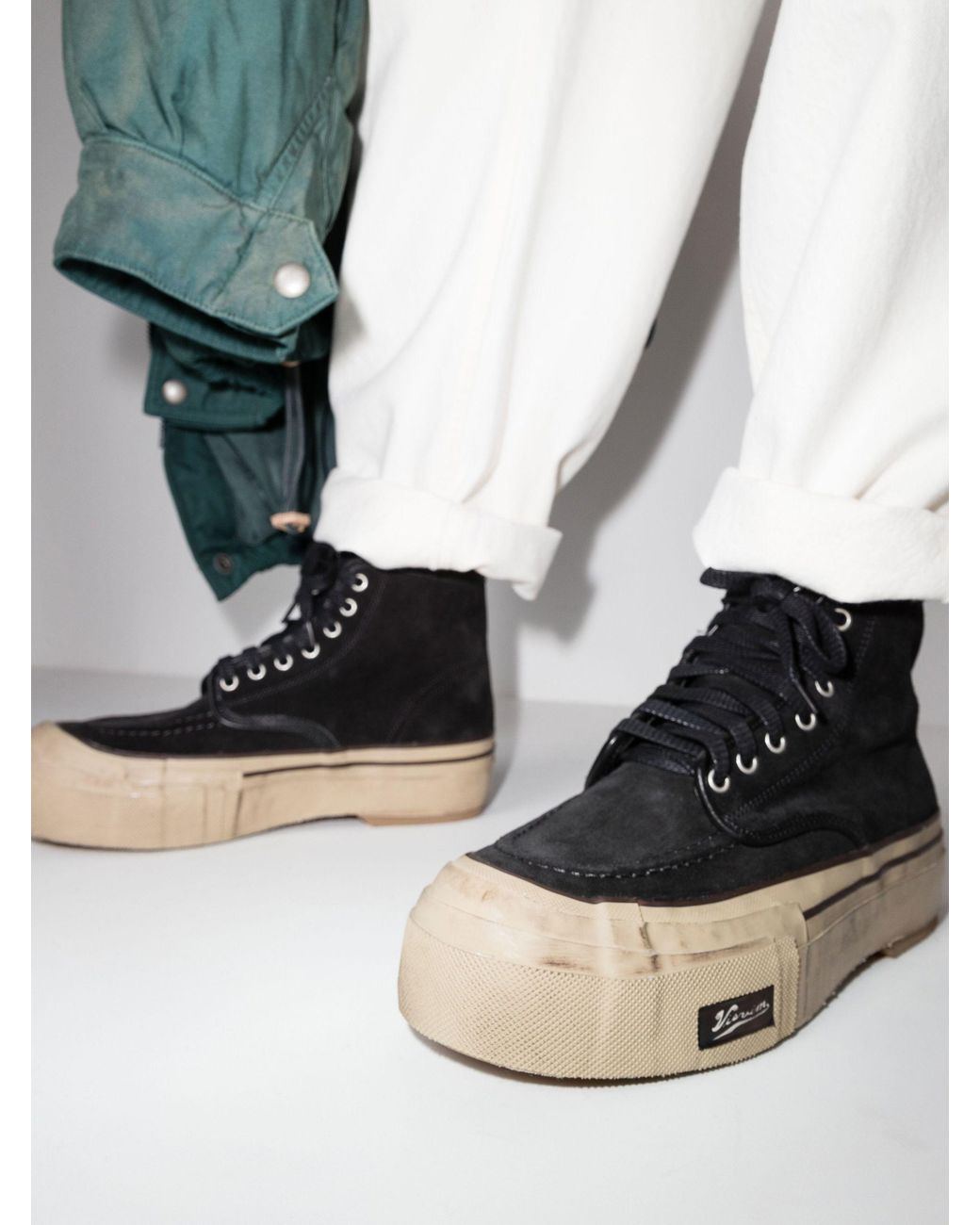 Visvim Liskamm G.patten High-top Suede Sneakers in Black for Men