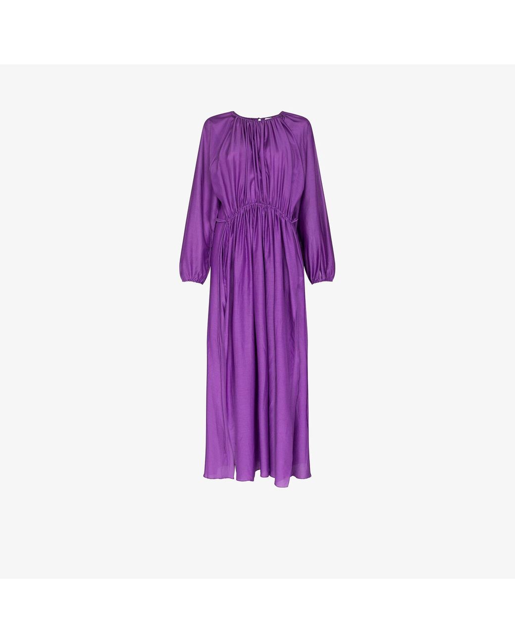 Matteau Channel Organic Cotton Midi Dress in Purple | Lyst