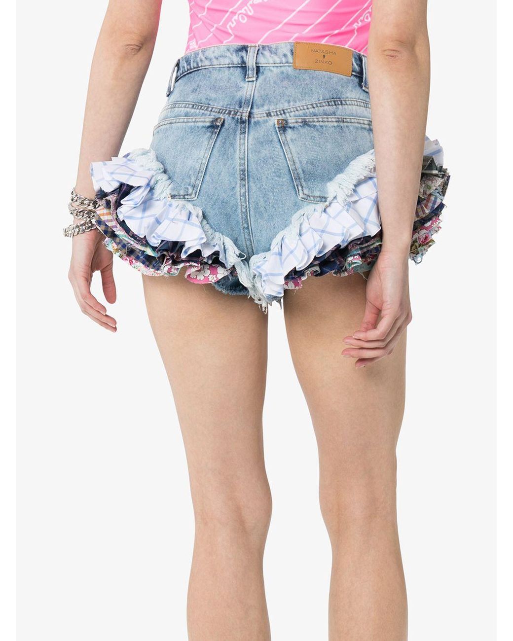 Natasha Zinko NZ Original distressed shorts - Brown