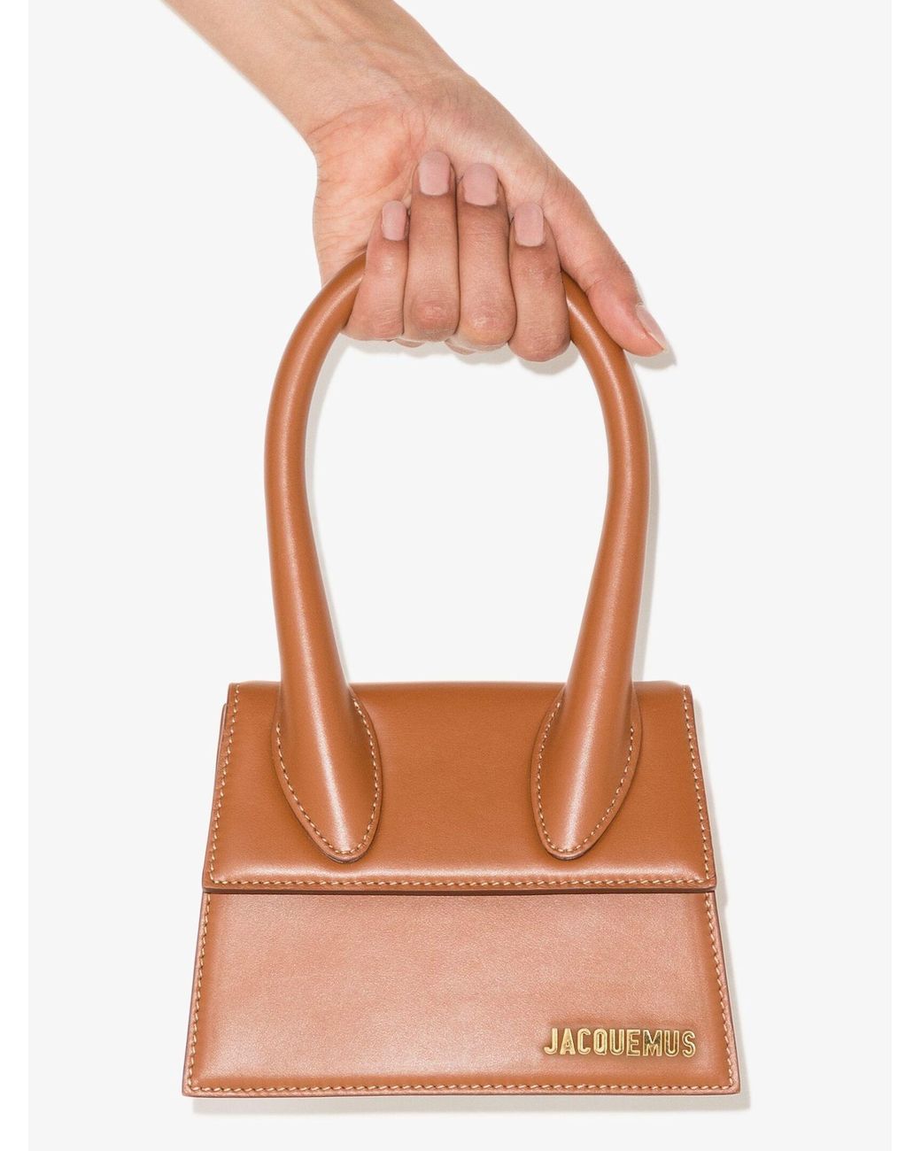 ショルダーバッグ・ポシェット JACQUEMUS MINI CHIQUITO TOTE BAG BROWN Jacquemus Le Chiquito Leather Mini Bag | Brown | FARFETCH