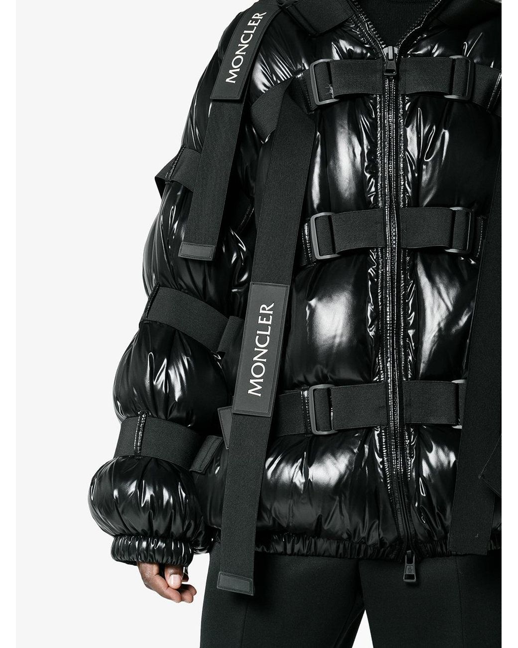 Moncler Kabal Strap Puffa Jacket in Black for Men | Lyst