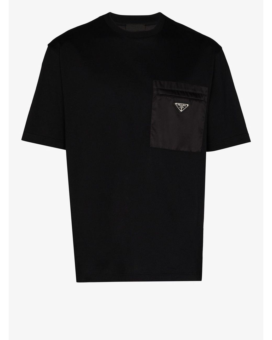 【PRADA】ロゴ パッチ ポケット Tシャツ 今日特価】PRADA 拉?ポケット Triangle Logo T シャツ - メルカリ