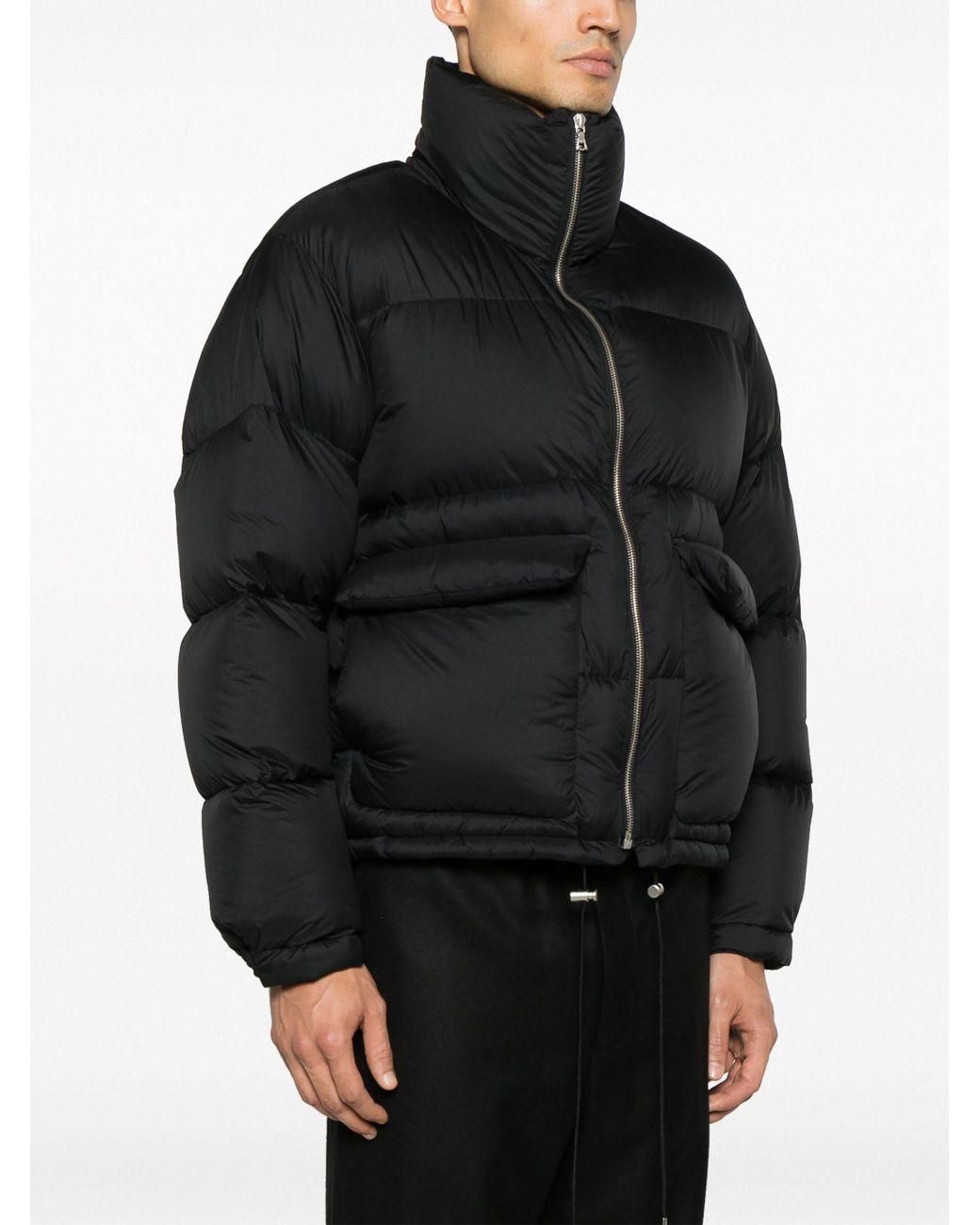 Black High-neck down jacket