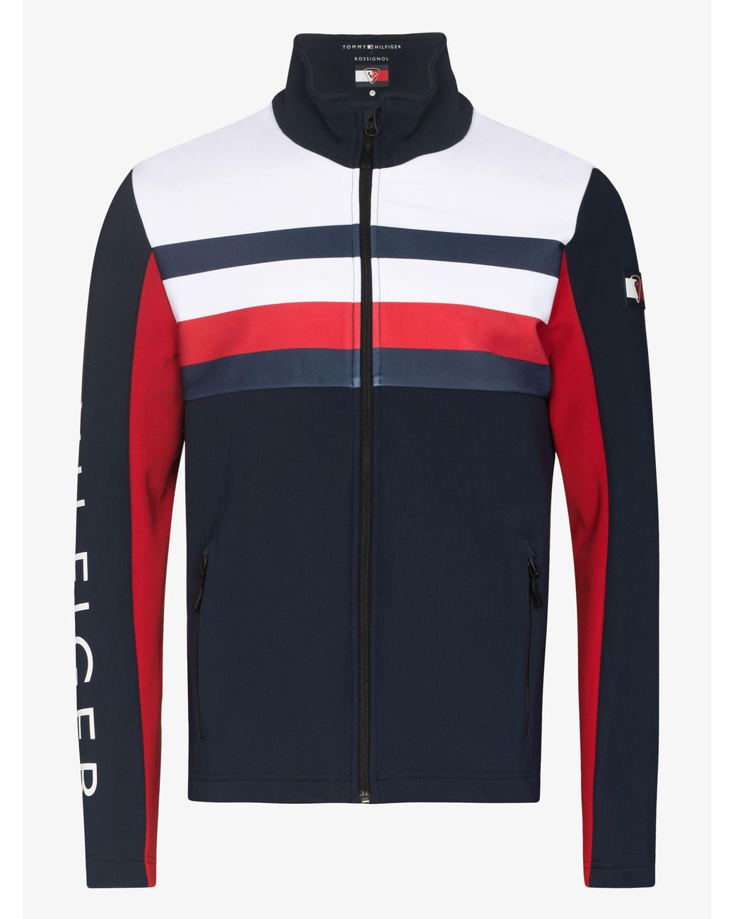 Rossignol X Tommy Hilfiger Navy Global Stripe Softshell Jacket in