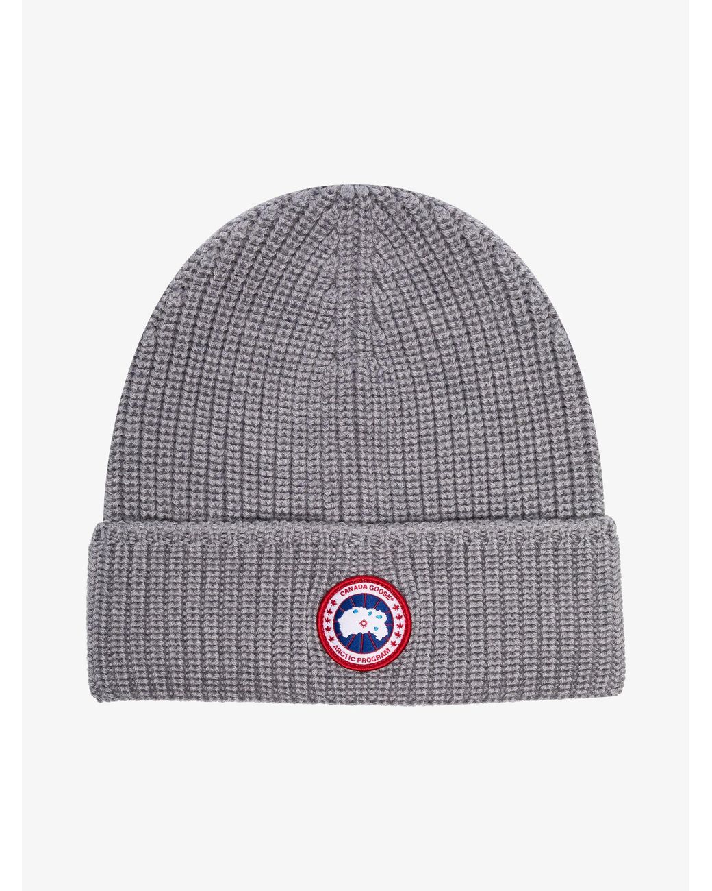 Canada Goose Arctic Disc Wool Beanie Hat - - Wool in Grey (Gray 